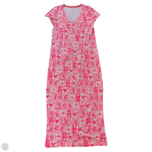 Dress Designer By Lilly Pulitzer In Pink & White, Size: Xs