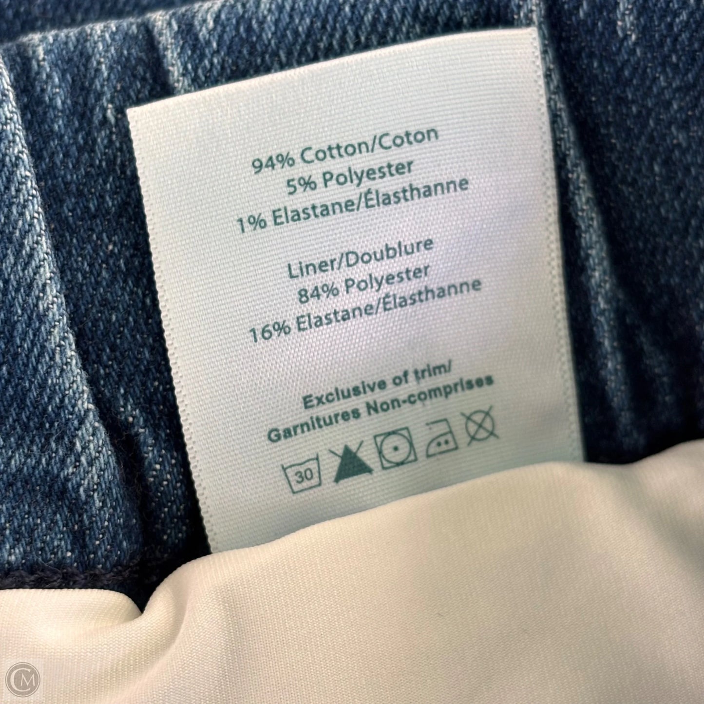 Skort By Jag In Blue Denim, Size: 10