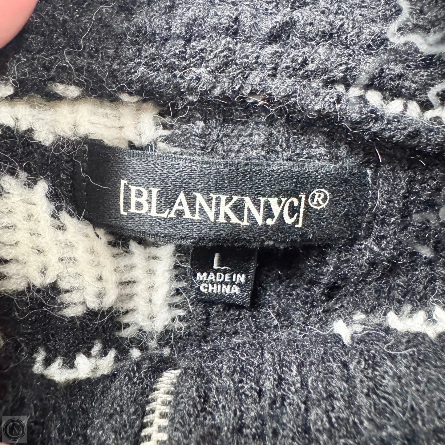Sweater By Blanknyc In Black & White, Size: L