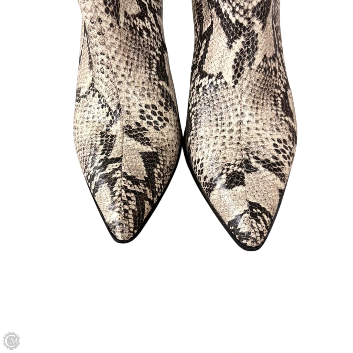 Boots Leather By Schutz In Snakeskin Print, Size: 9.5