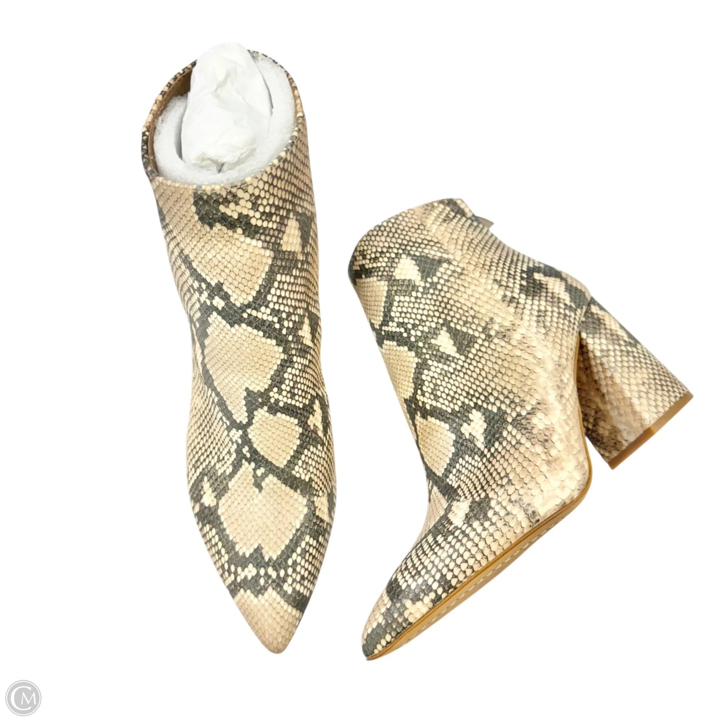Boots Leather By Vince Camuto In Snakeskin Print, Size: 10