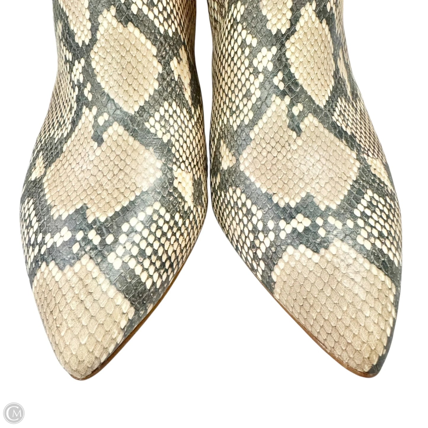 Boots Leather By Vince Camuto In Snakeskin Print, Size: 10