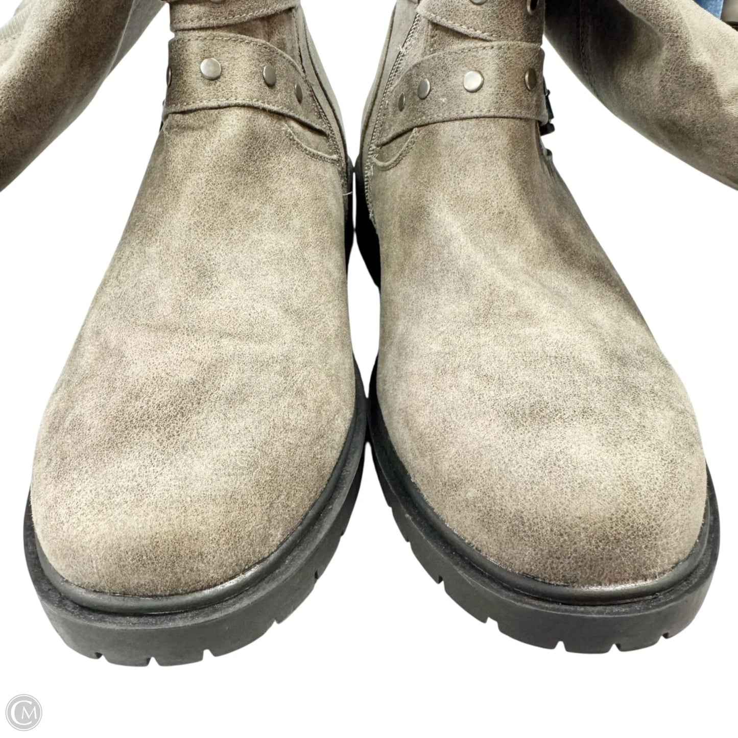 Boots Knee Flats By Torrid In Grey, Size: 10.5