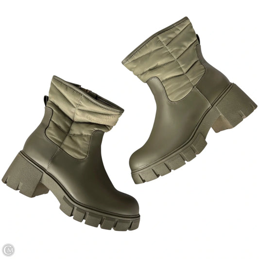 Boots Ankle Heels By Torrid In Green, Size: 10