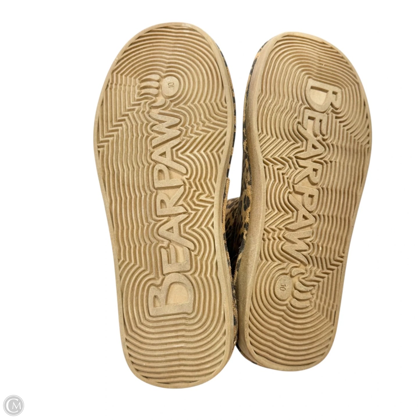 Boots Ankle Flats By Bearpaw In Leopard Print, Size: 10