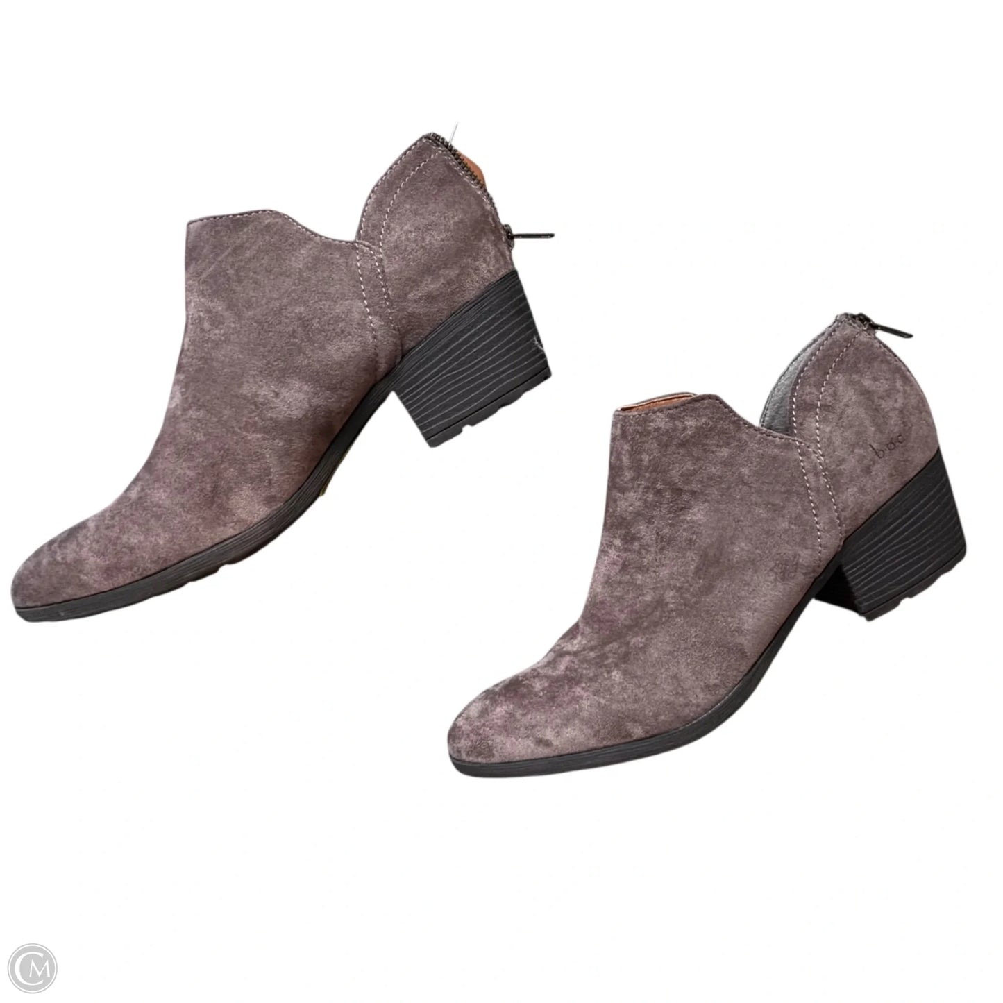 Boots Ankle Flats By Boc In Brown, Size: 10
