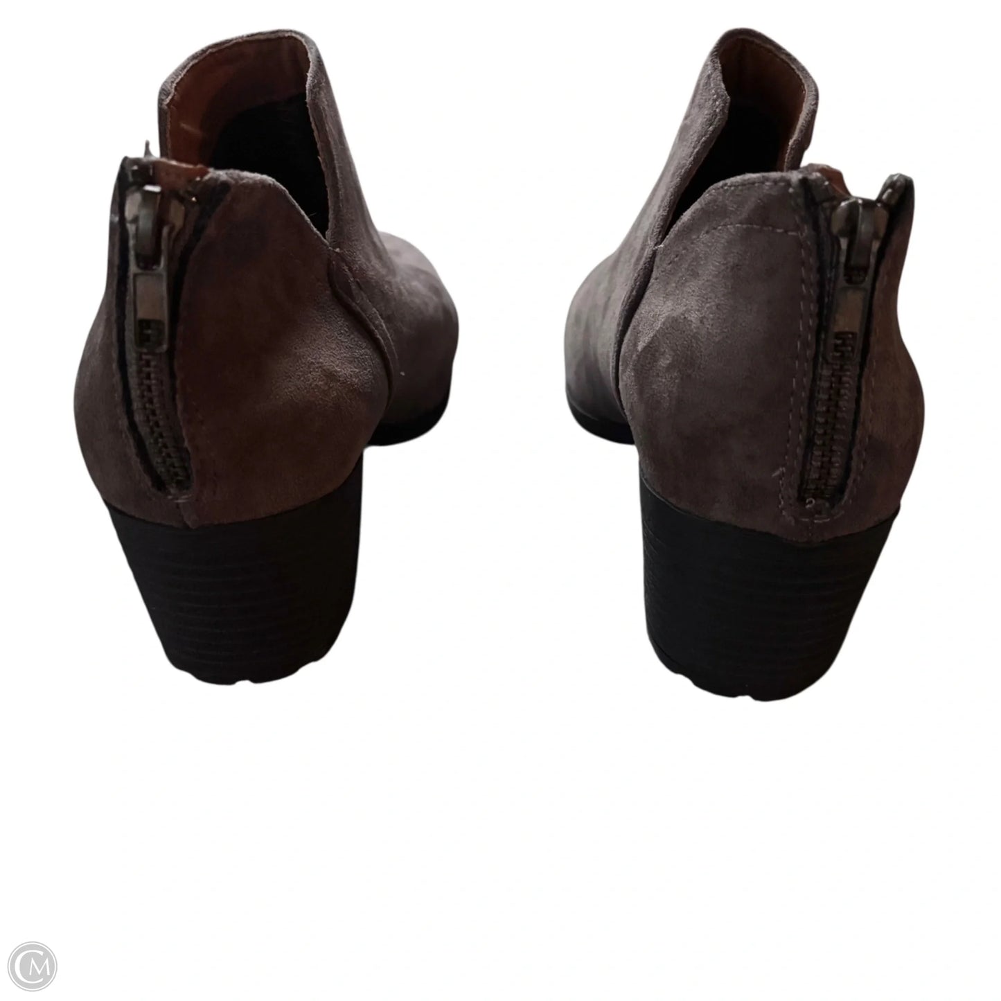 Boots Ankle Flats By Boc In Brown, Size: 10