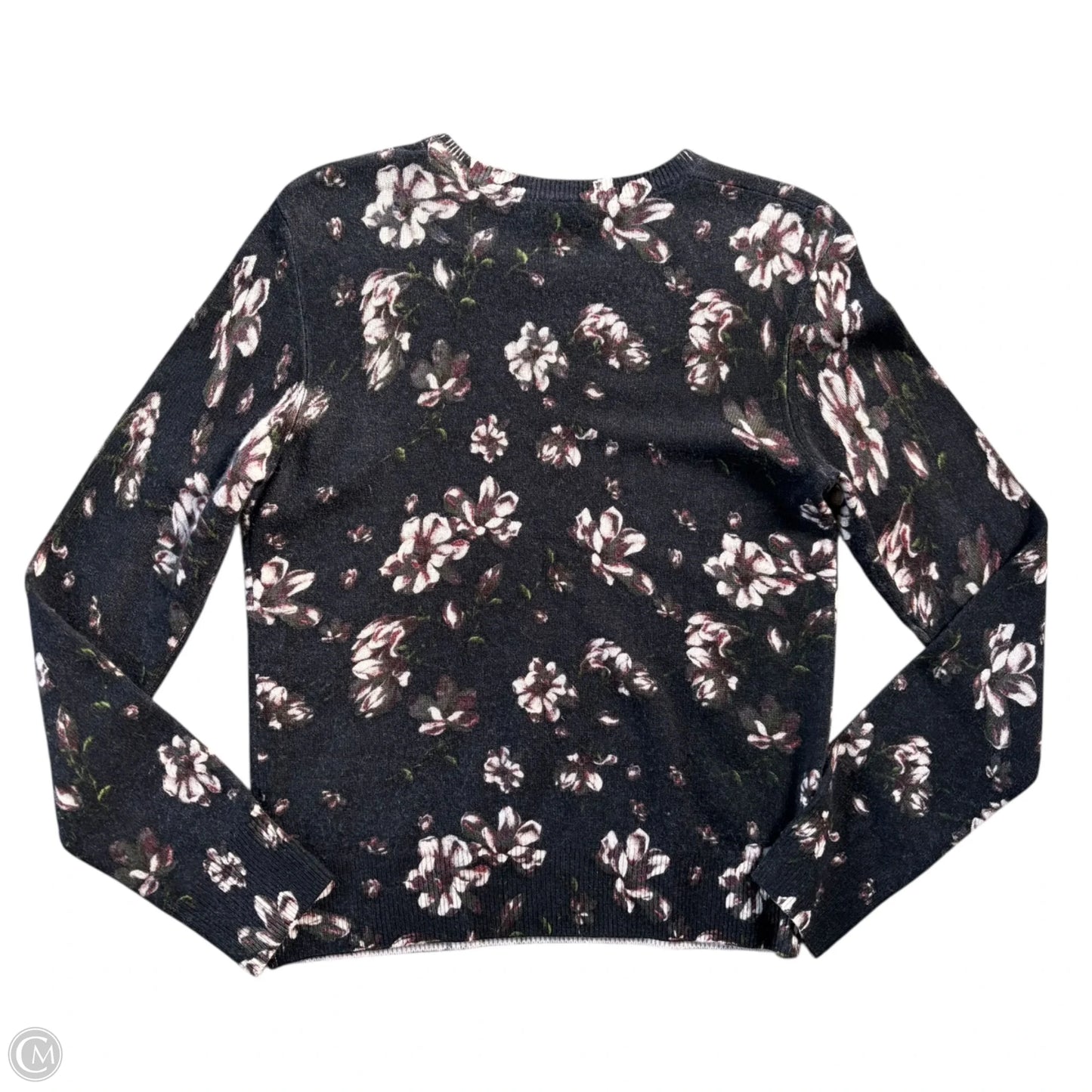 Sweater Cashmere By Equipment In Floral Print, Size: S
