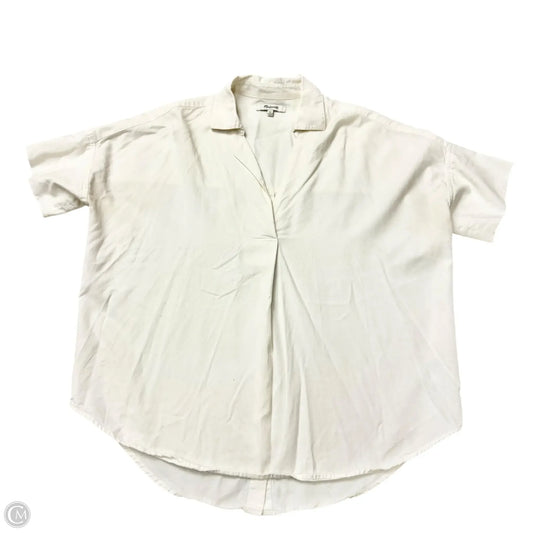 Top Short Sleeve By Madewell In White, Size: Xs