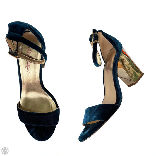 Sandals Designer By Lilly Pulitzer In Teal, Size: 6