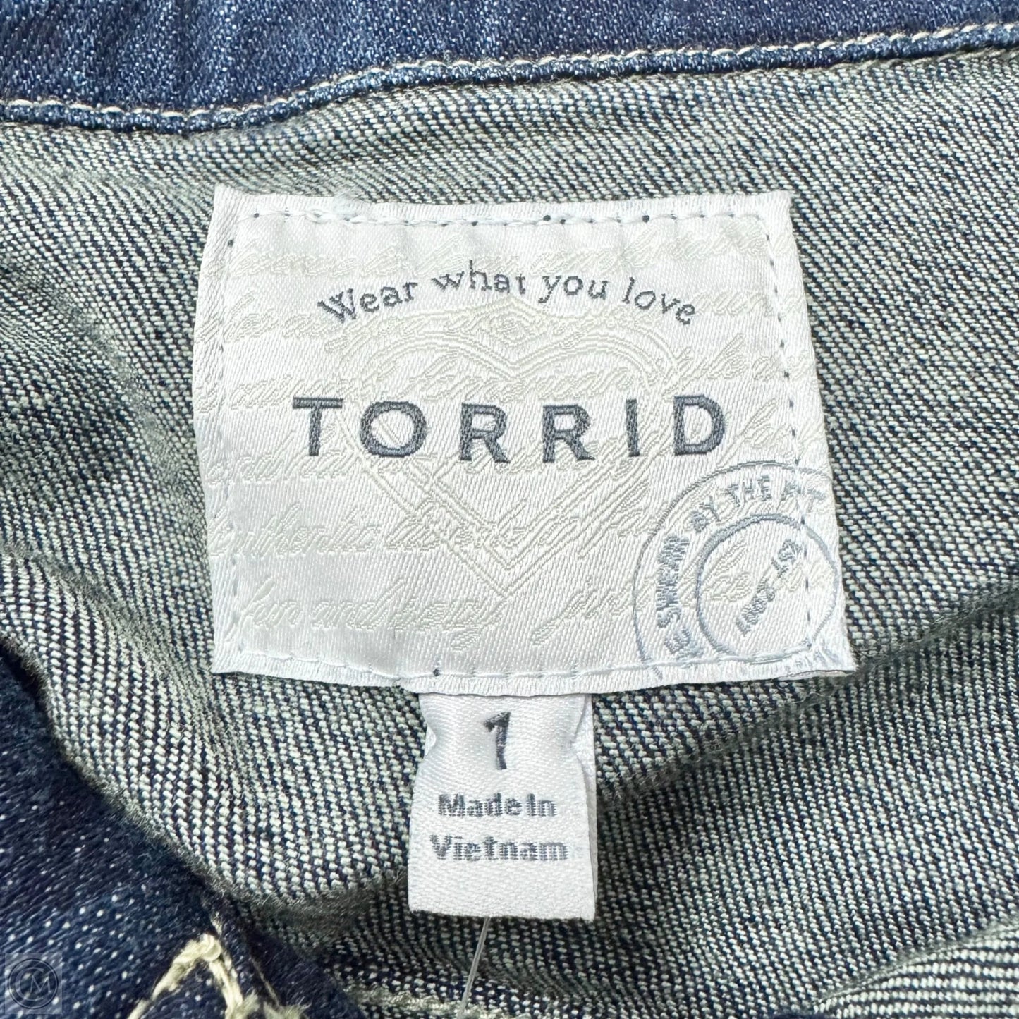 Jacket Denim By Torrid In Blue Denim, Size: 1x