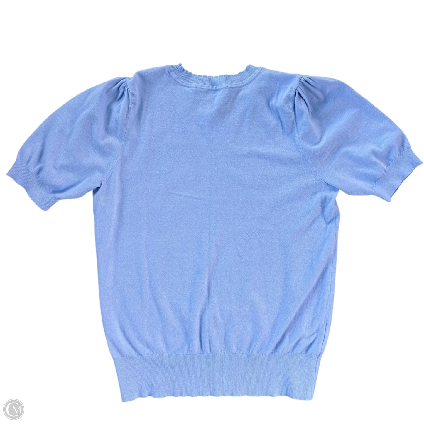Sweater Short Sleeve By Loft In Blue, Size: M