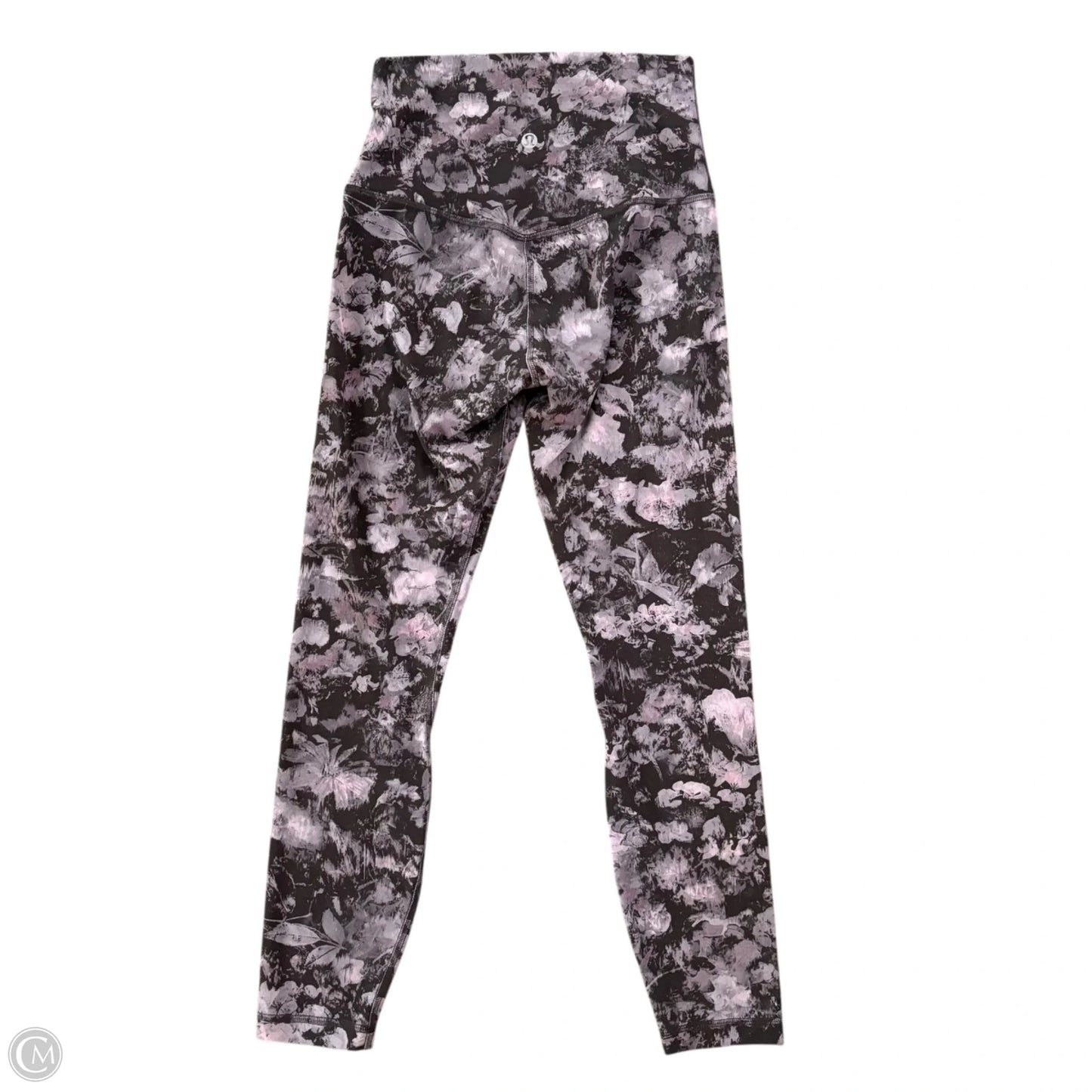 Athletic Leggings By Lululemon In Grey & Purple, Size: S