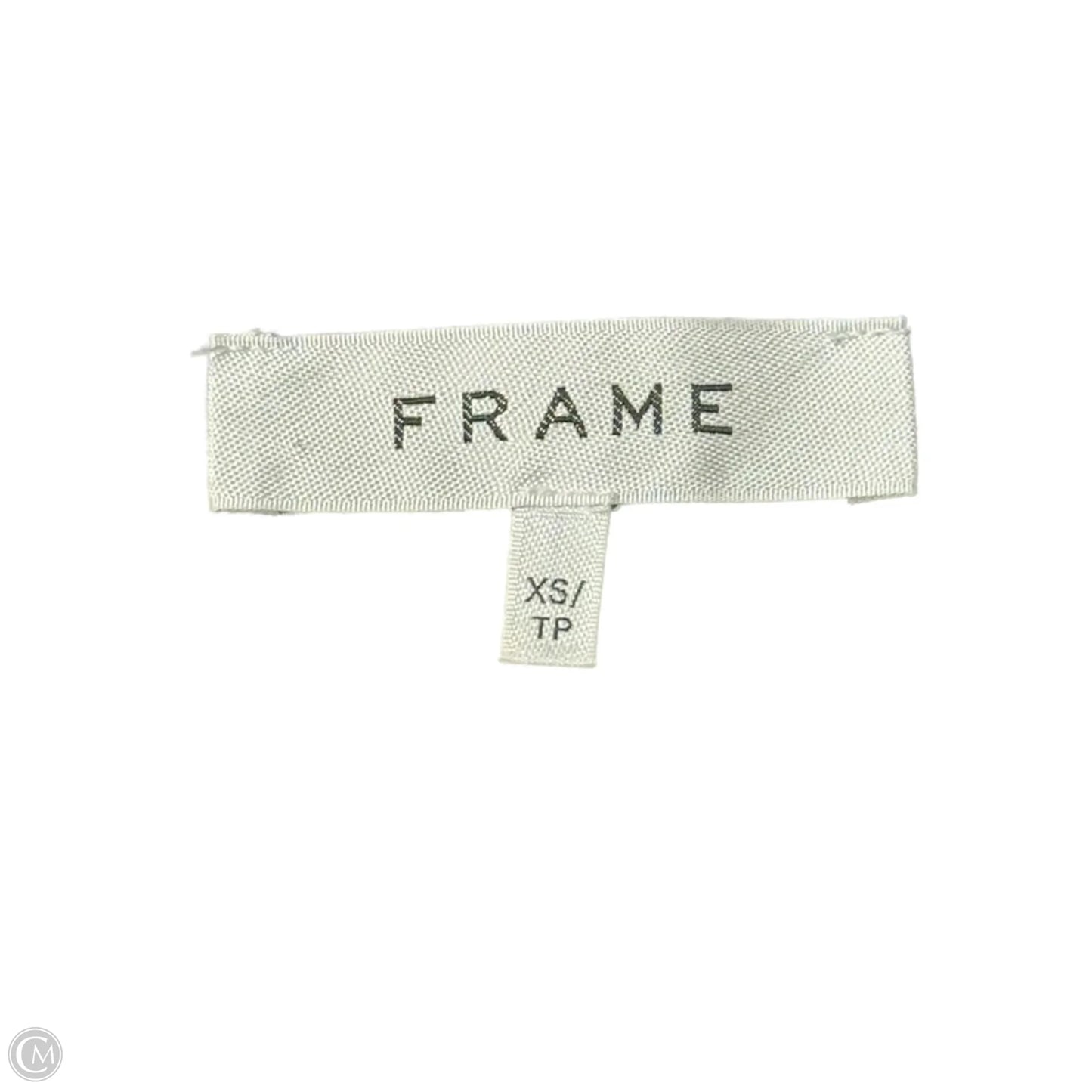 Top Short Sleeve By Frame In Black, Size: Xs