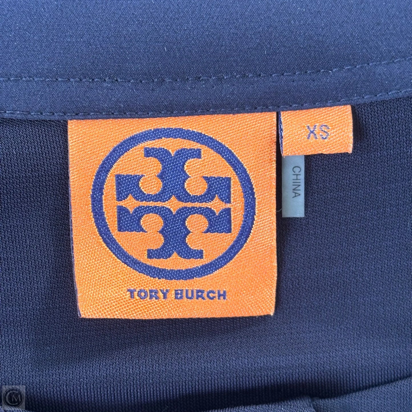 Top Long Sleeve Designer By Tory Burch In Navy, Size: Xs