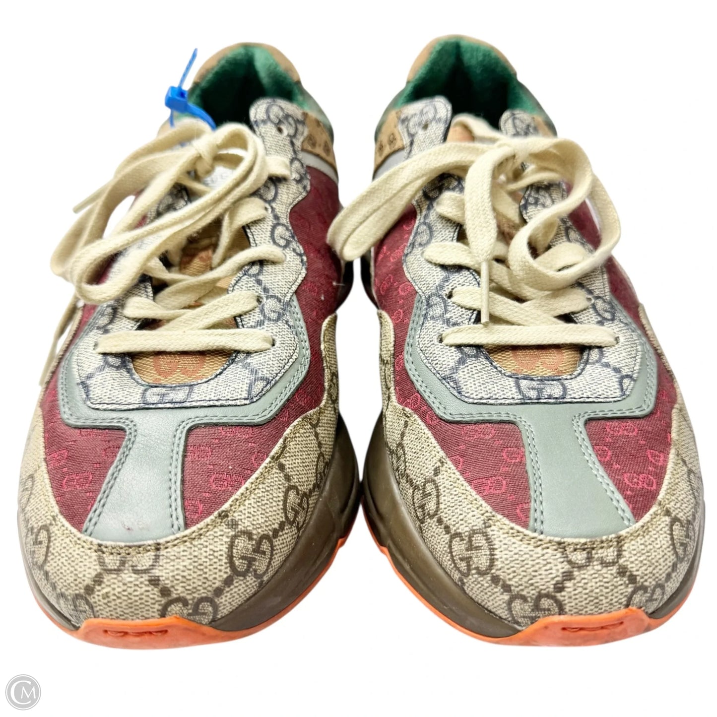 Shoes Luxury Designer By Gucci In Multi-colored, Size: 9.5