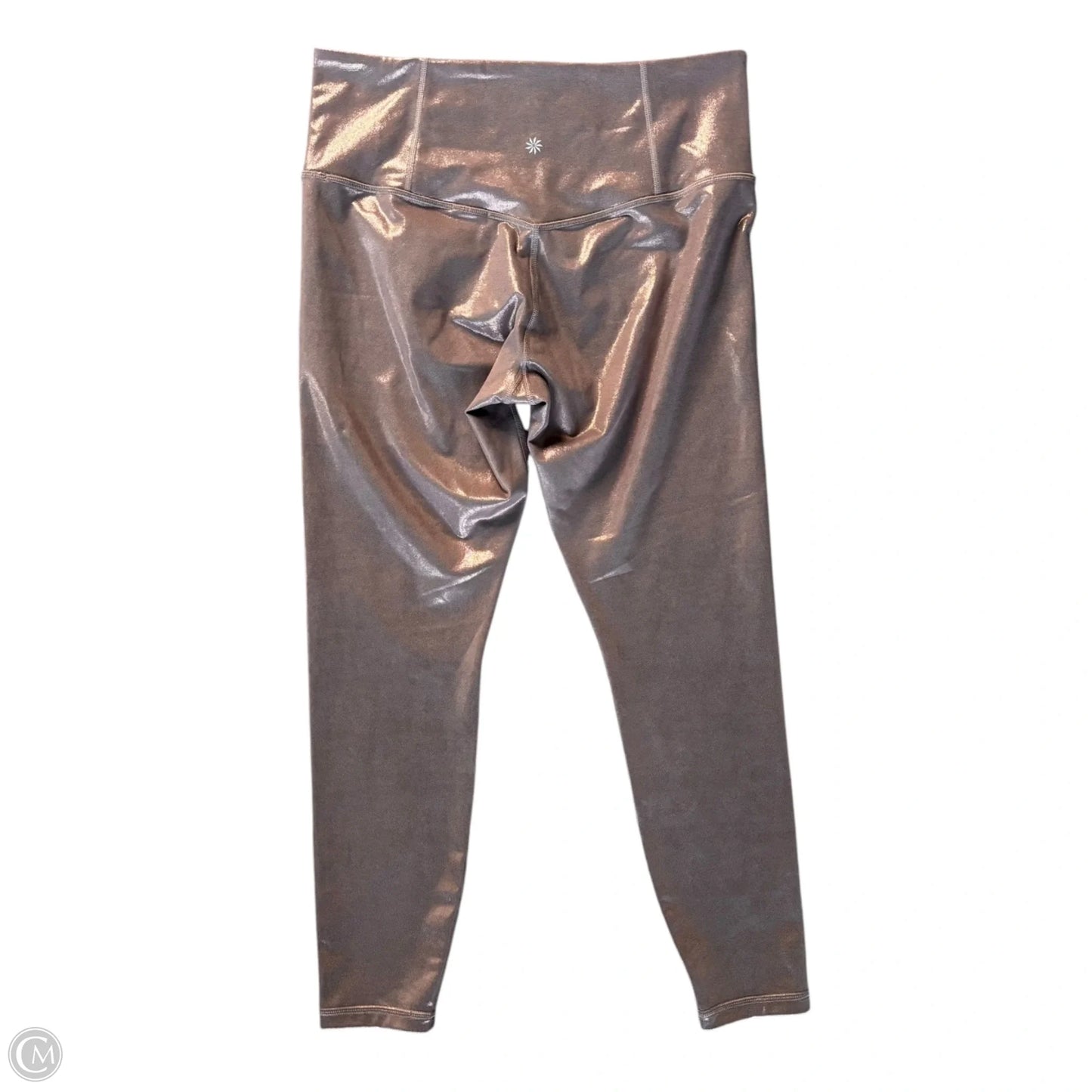 Athletic Leggings By Athleta In Bronze, Size: L