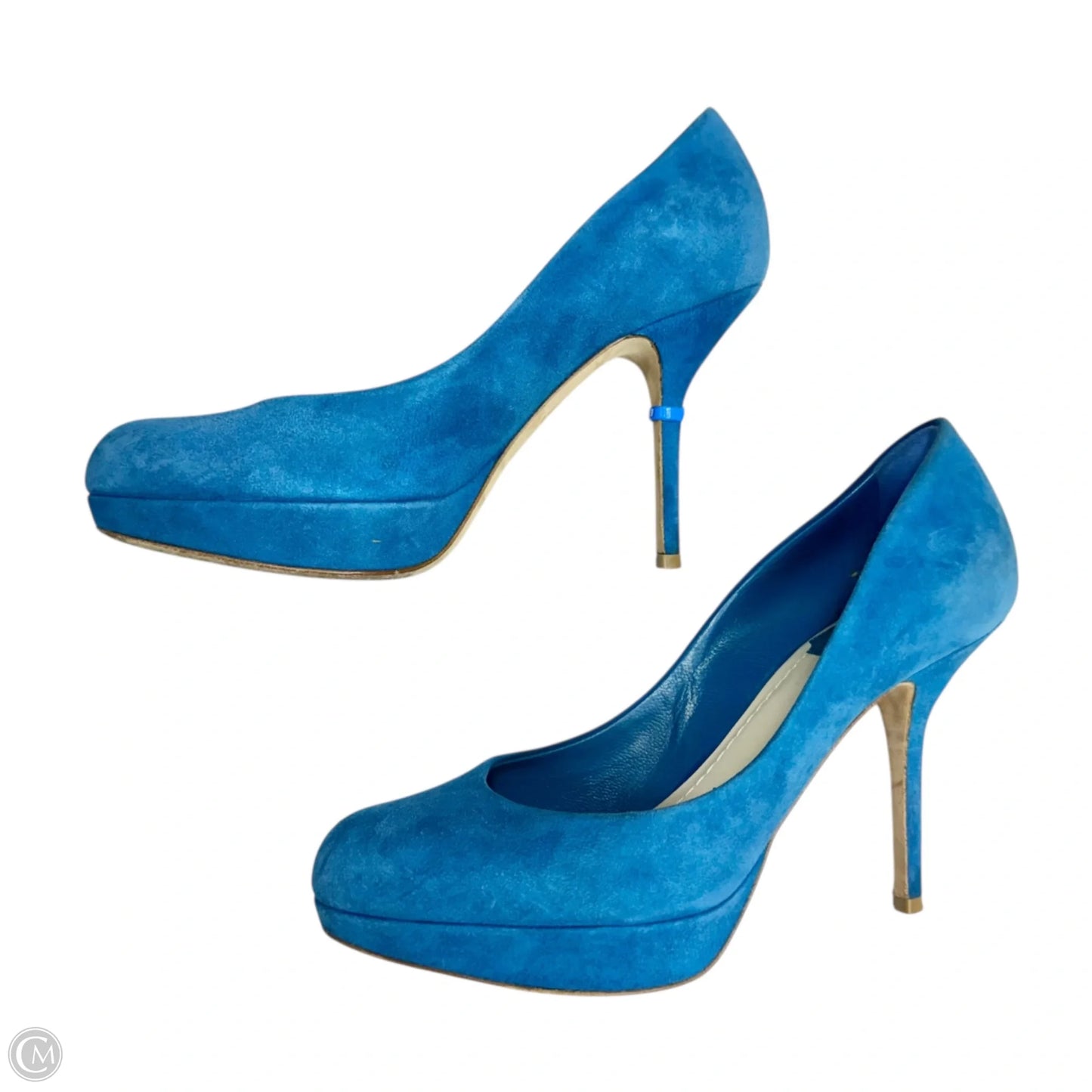Shoes Luxury Designer By Dior In Blue, Size: 6