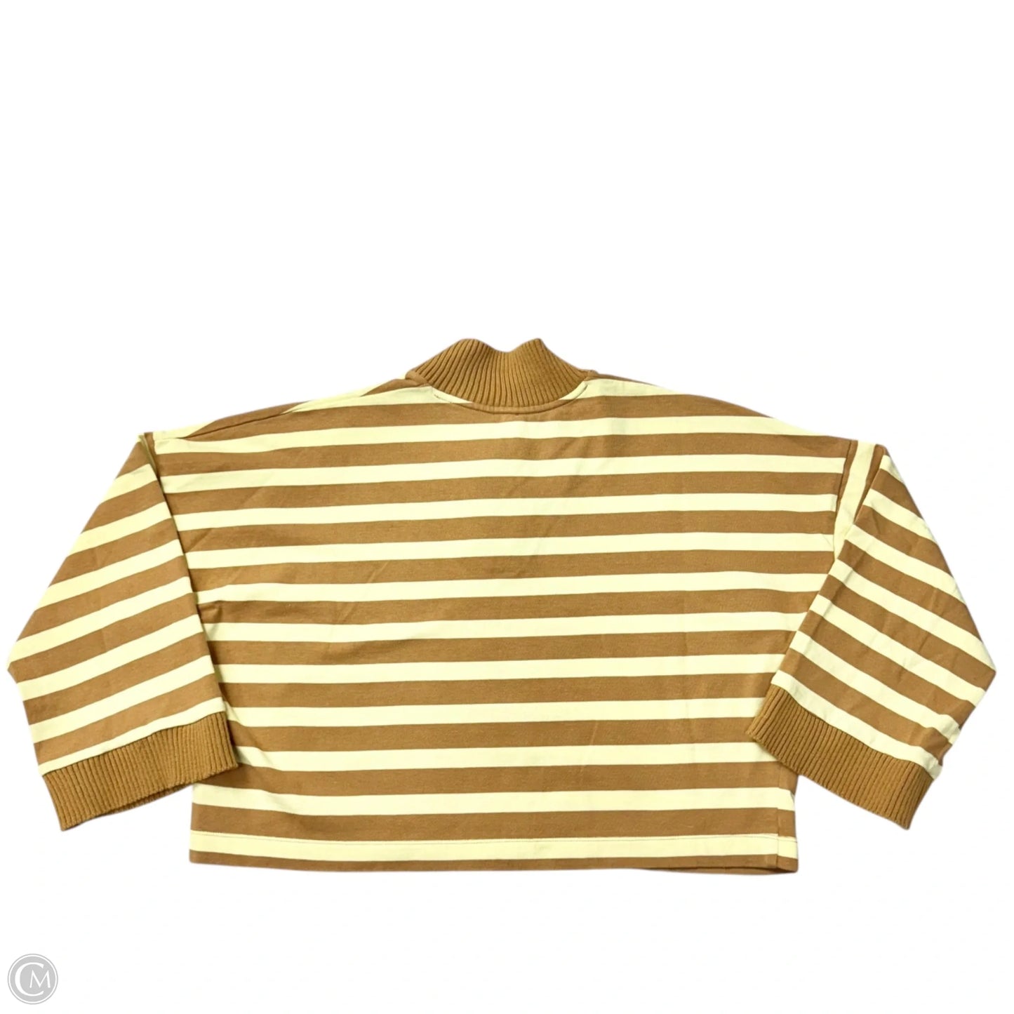 Top Long Sleeve By Maeve In Striped Pattern, Size: M