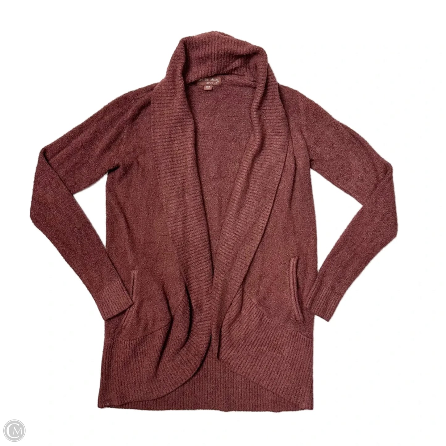 Sweater Cardigan By Barefoot Dreams In Maroon, Size: S