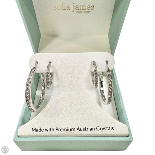 Earrings Hoop By Sofia James, Size: 02 Piece Set