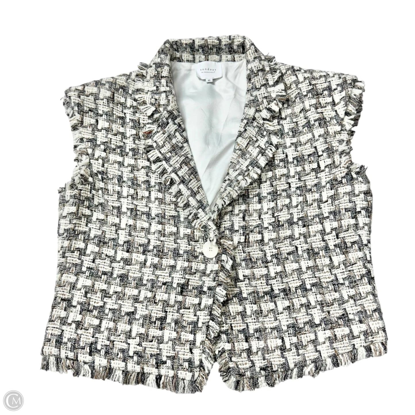 Vest Other By Sundays In Black & White, Size: Xs