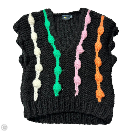 Sweater Short Sleeve By Maeve In Black, Size: Osfm