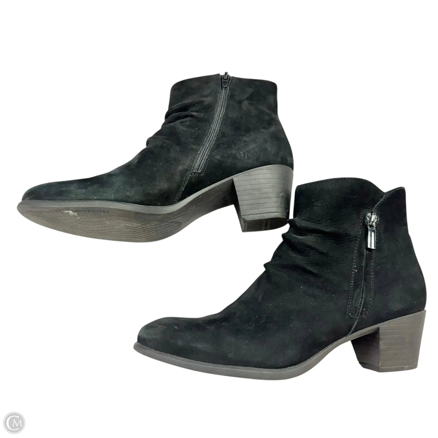 Boots Ankle Heels By Munro In Black, Size: 9