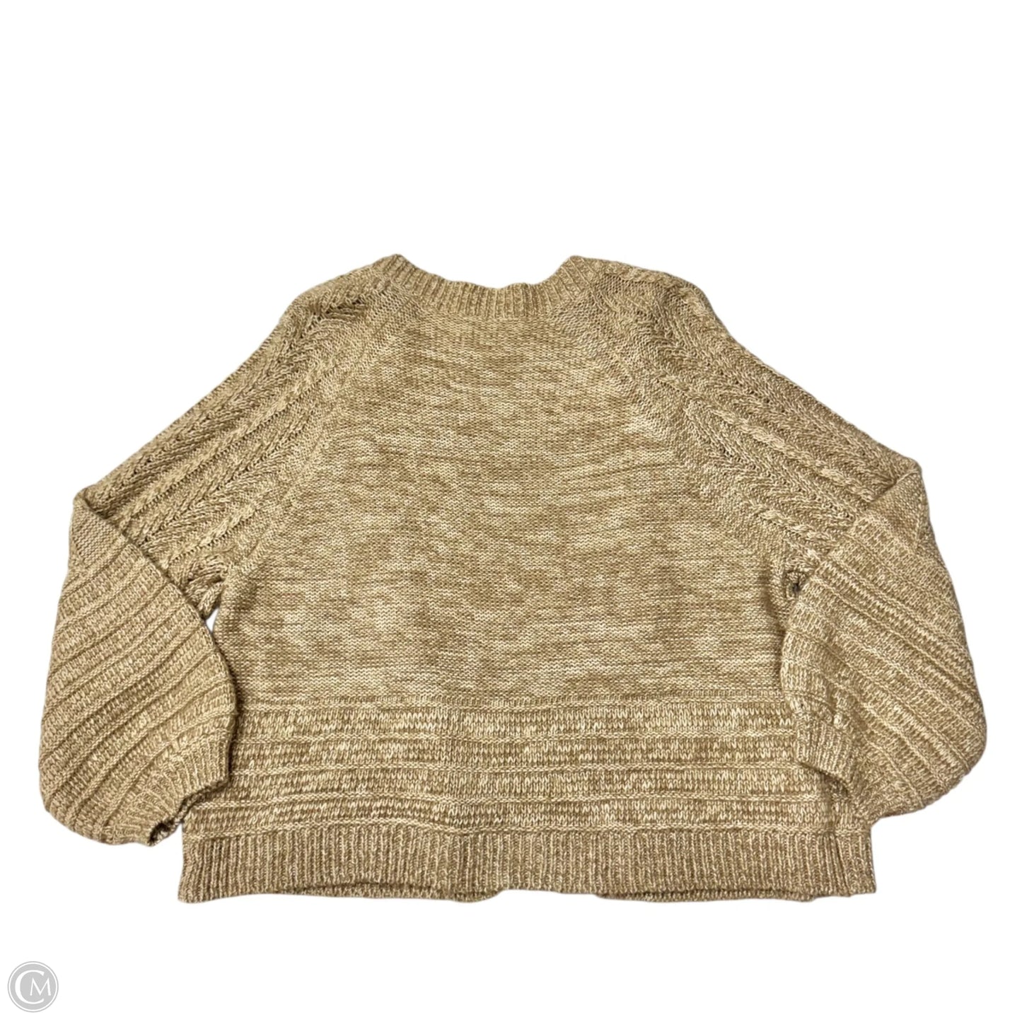 Sweater Cardigan By Lucky Brand In Brown, Size: Xl