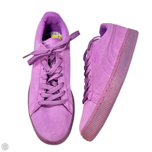 Shoes Sneakers By Puma In Purple, Size: 10