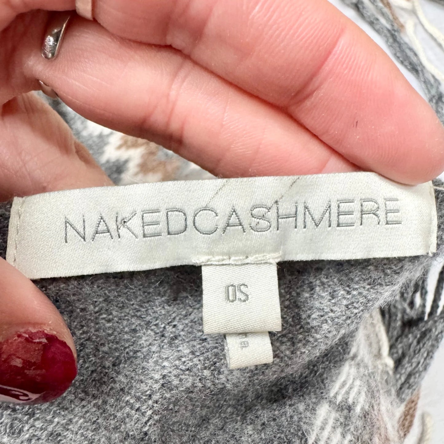 Shawl By Naked Cashmere In Brown & Grey, Size: Osfm