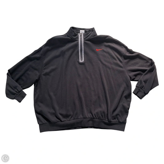 Athletic Sweatshirt Collar By Nike Apparel In Black, Size: Xxl