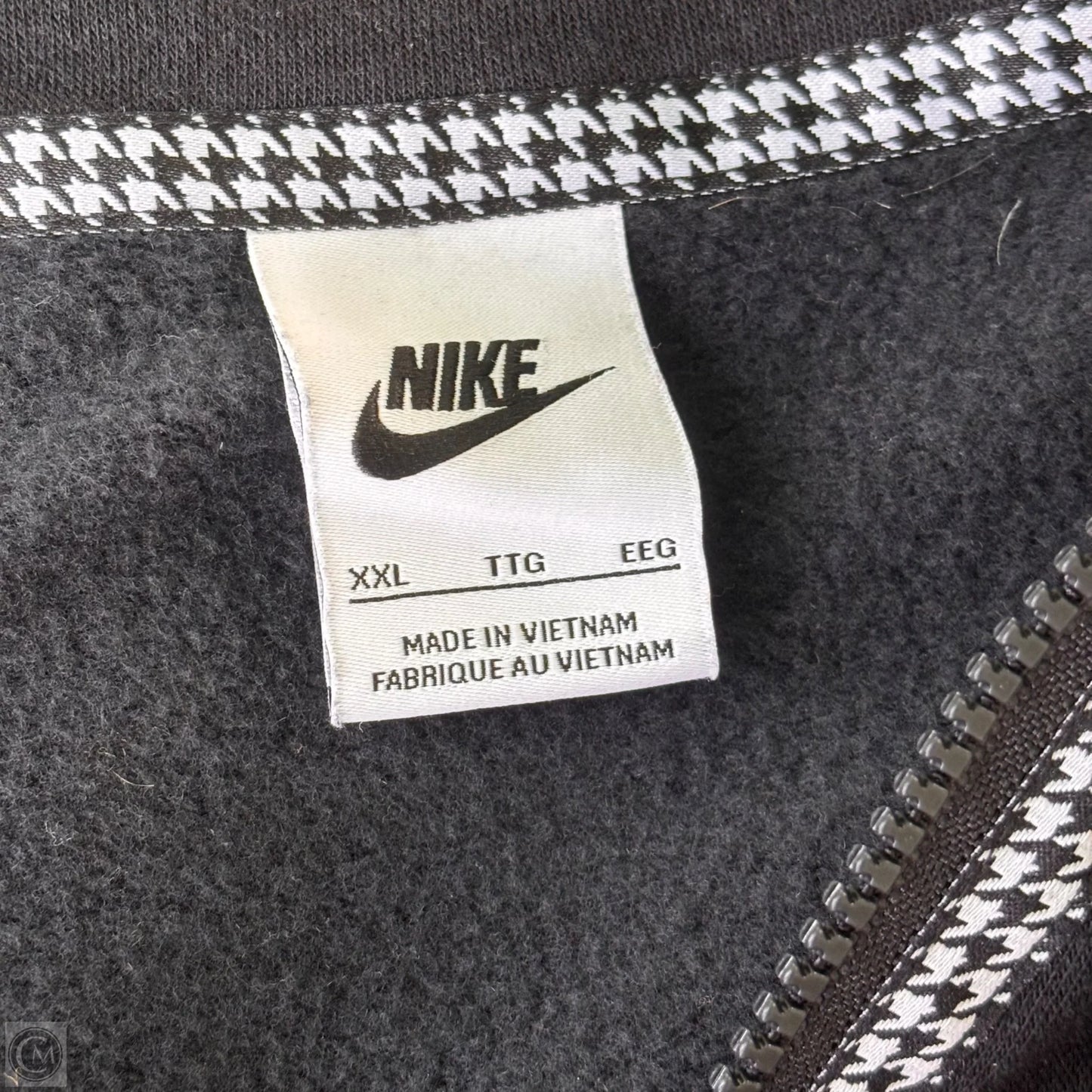 Athletic Sweatshirt Collar By Nike Apparel In Black, Size: Xxl