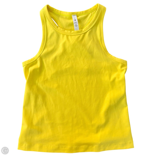 Athletic Tank Top By Lululemon In Yellow, Size: M