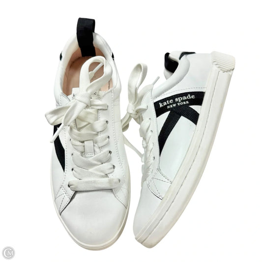 Shoes Designer By Kate Spade In Black & White, Size: 7.5