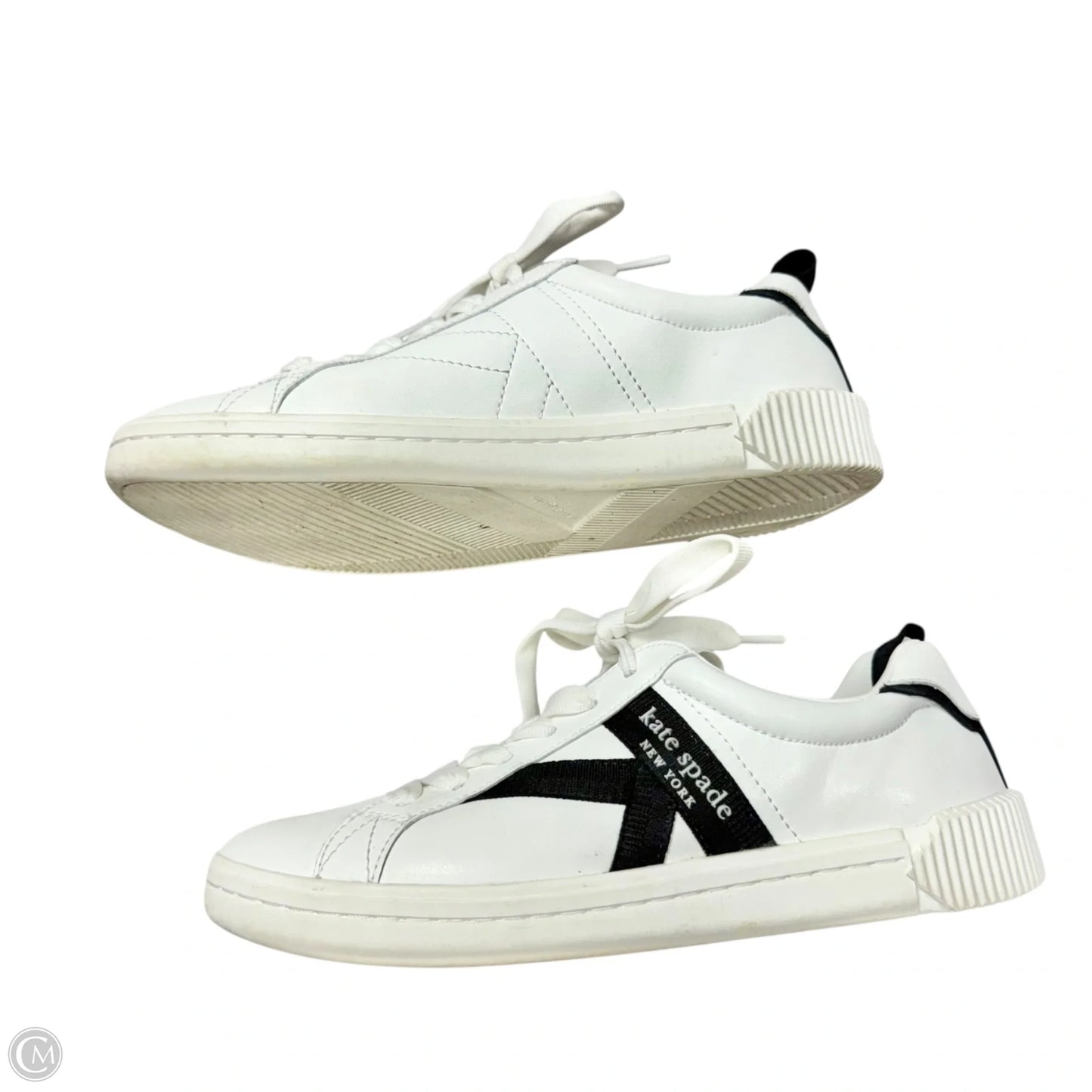 Shoes Designer By Kate Spade In Black & White, Size: 7.5