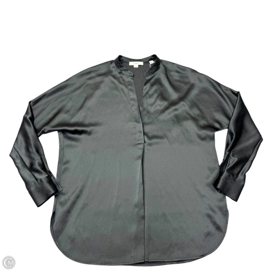 Blouse Long Sleeve By Vince In Black, Size: Xs