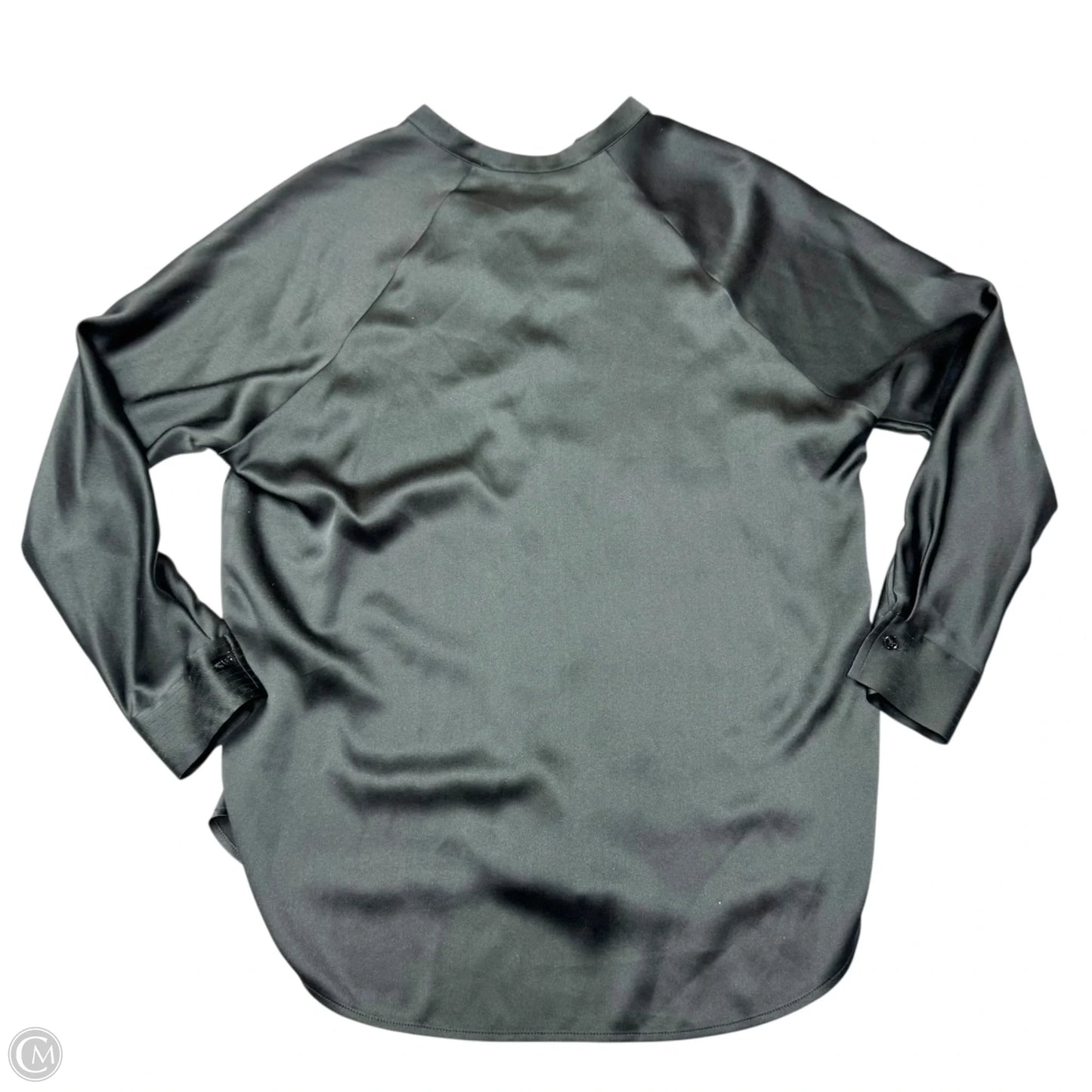 Blouse Long Sleeve By Vince In Black, Size: Xs