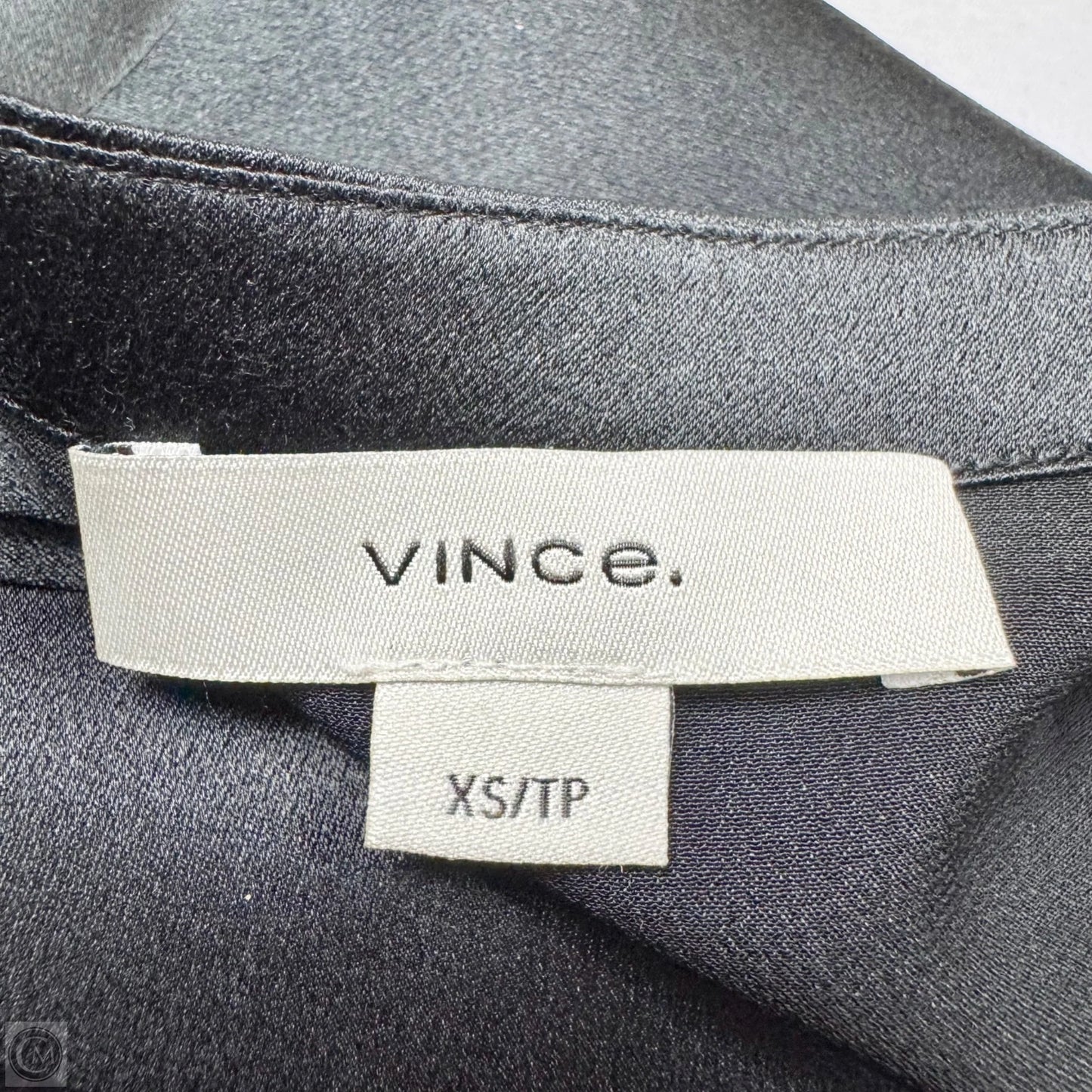 Blouse Long Sleeve By Vince In Black, Size: Xs