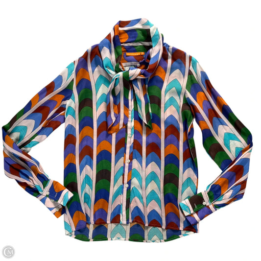 Top Long Sleeve By Oliphant In Multi-colored, Size: S