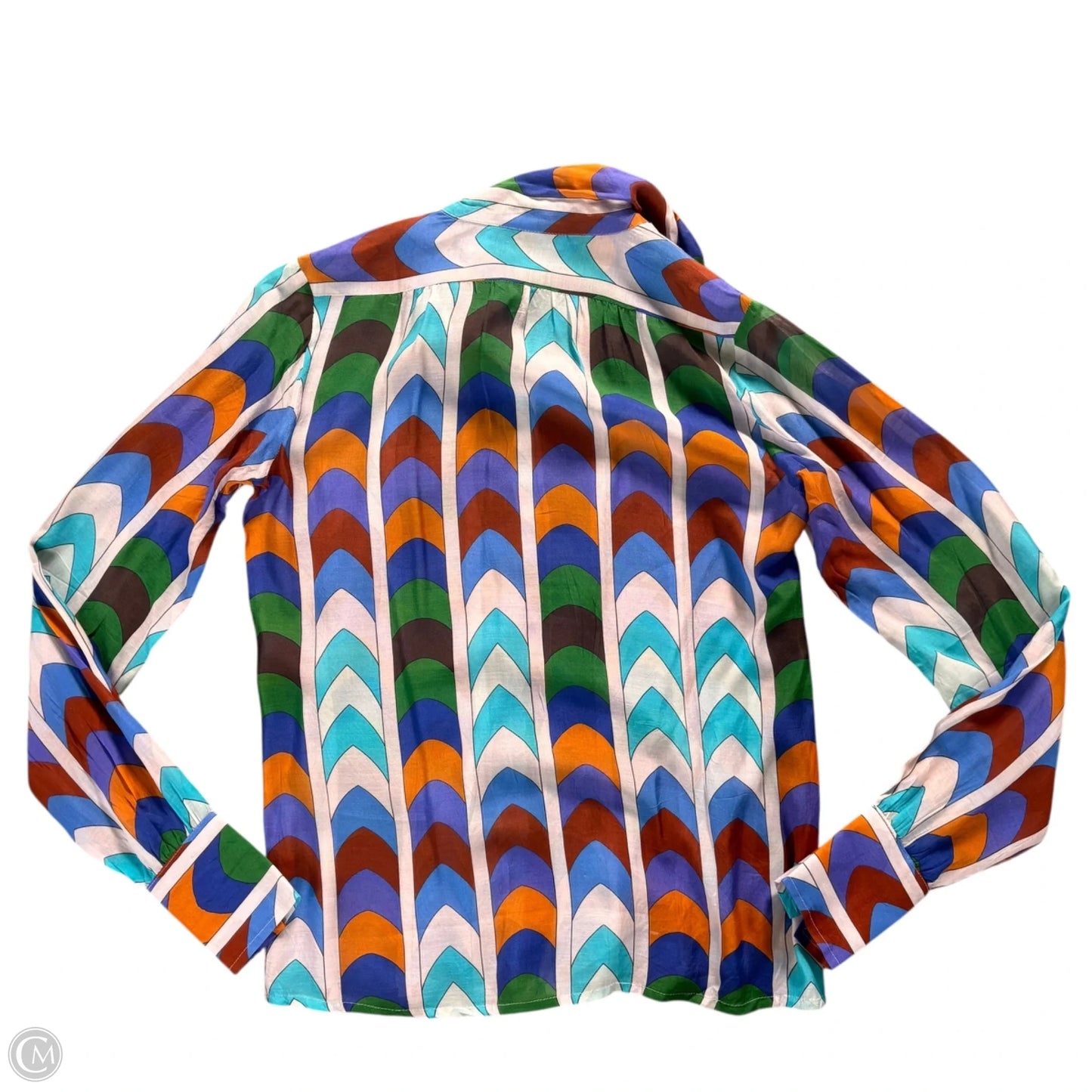 Top Long Sleeve By Oliphant In Multi-colored, Size: S