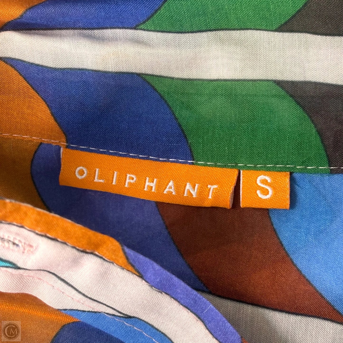 Top Long Sleeve By Oliphant In Multi-colored, Size: S