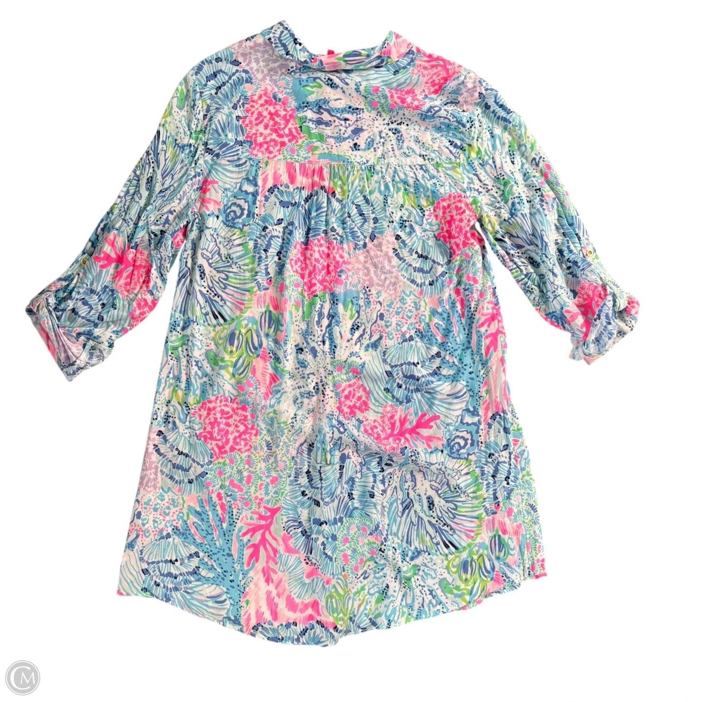 Dress Designer By Lilly Pulitzer In Blue & Pink, Size: M