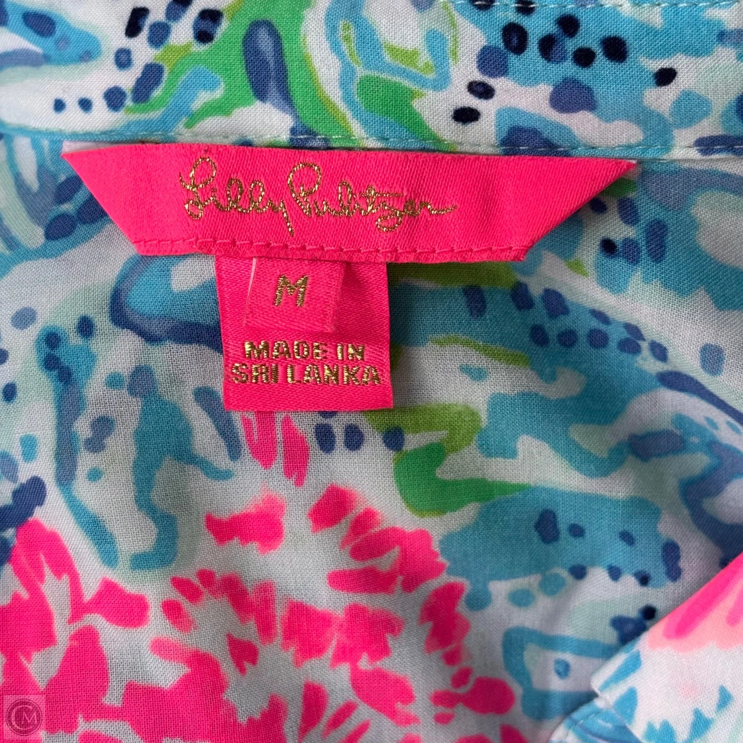 Dress Designer By Lilly Pulitzer In Blue & Pink, Size: M