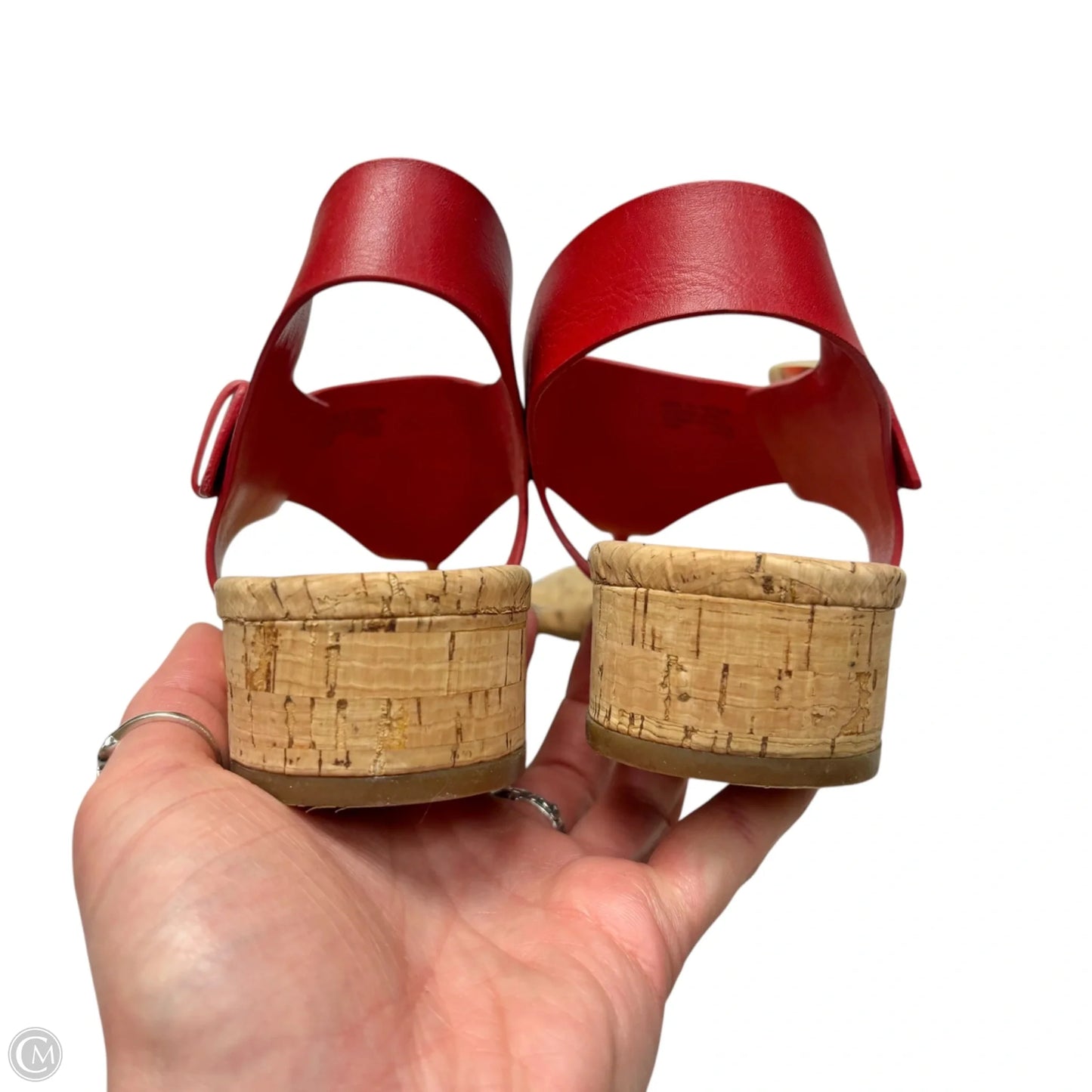Sandals Heels Kitten By Michael By Michael Kors In Red, Size: 9.5