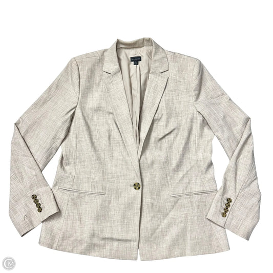 Blazer By Ann Taylor In Tan, Size: Xl