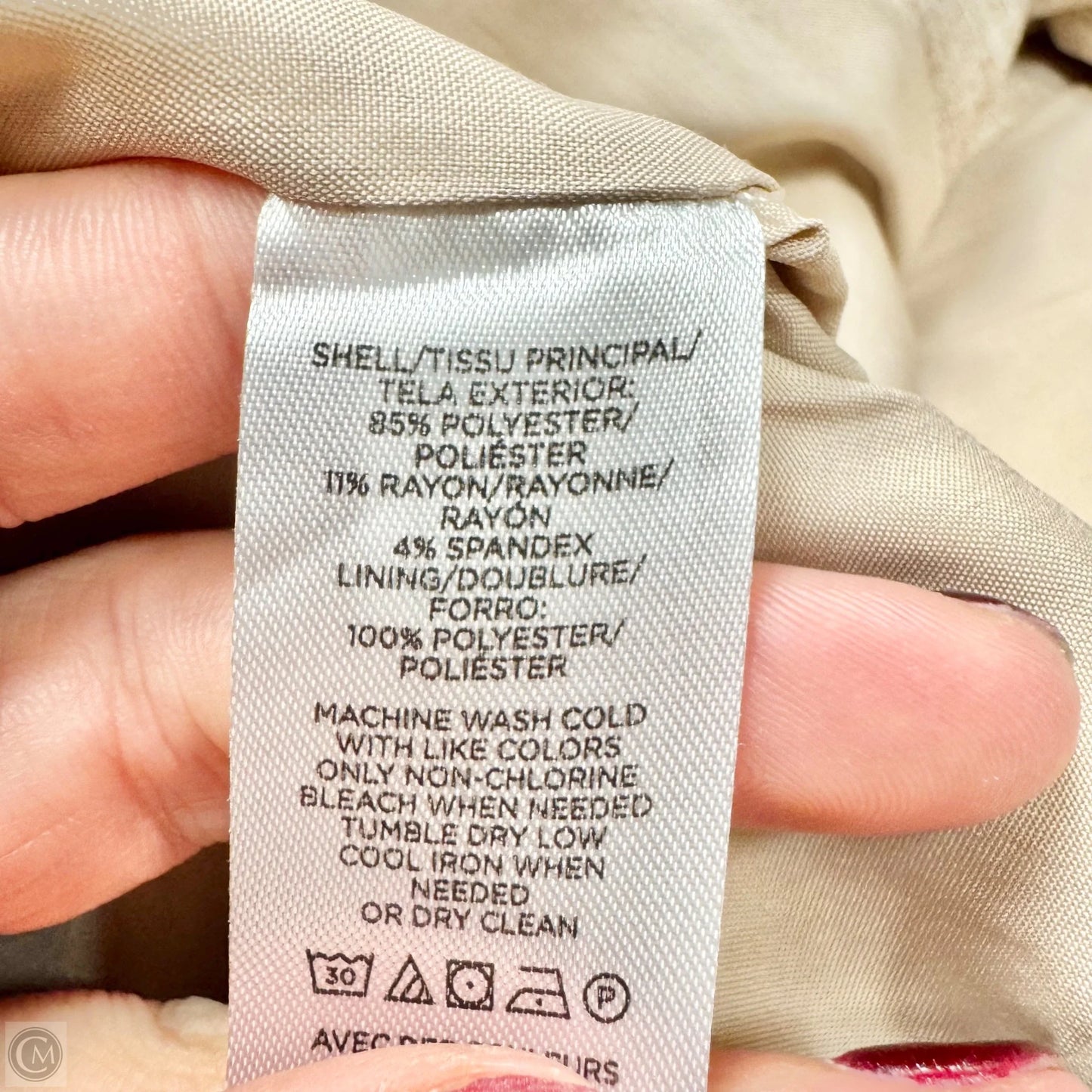 Blazer By Ann Taylor In Tan, Size: Xl