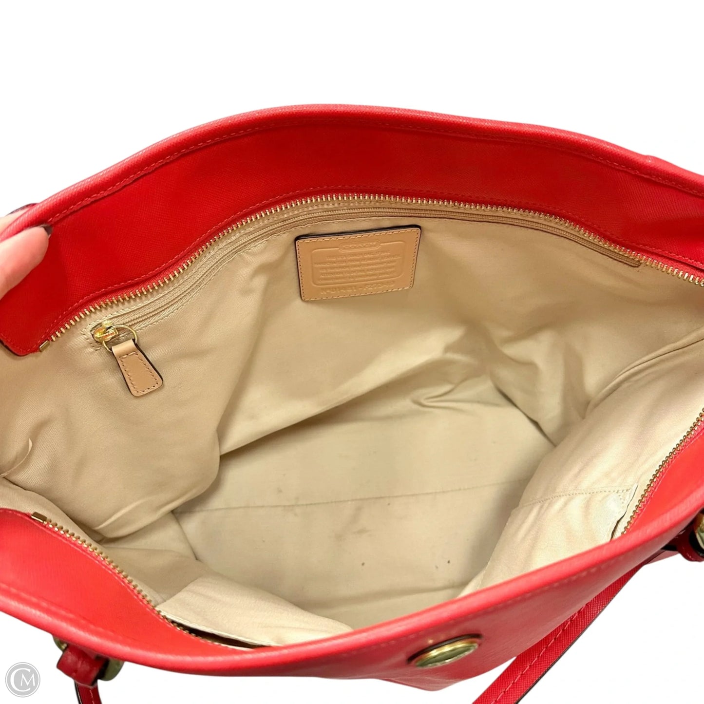Tote Designer By Coach, Size: Large
