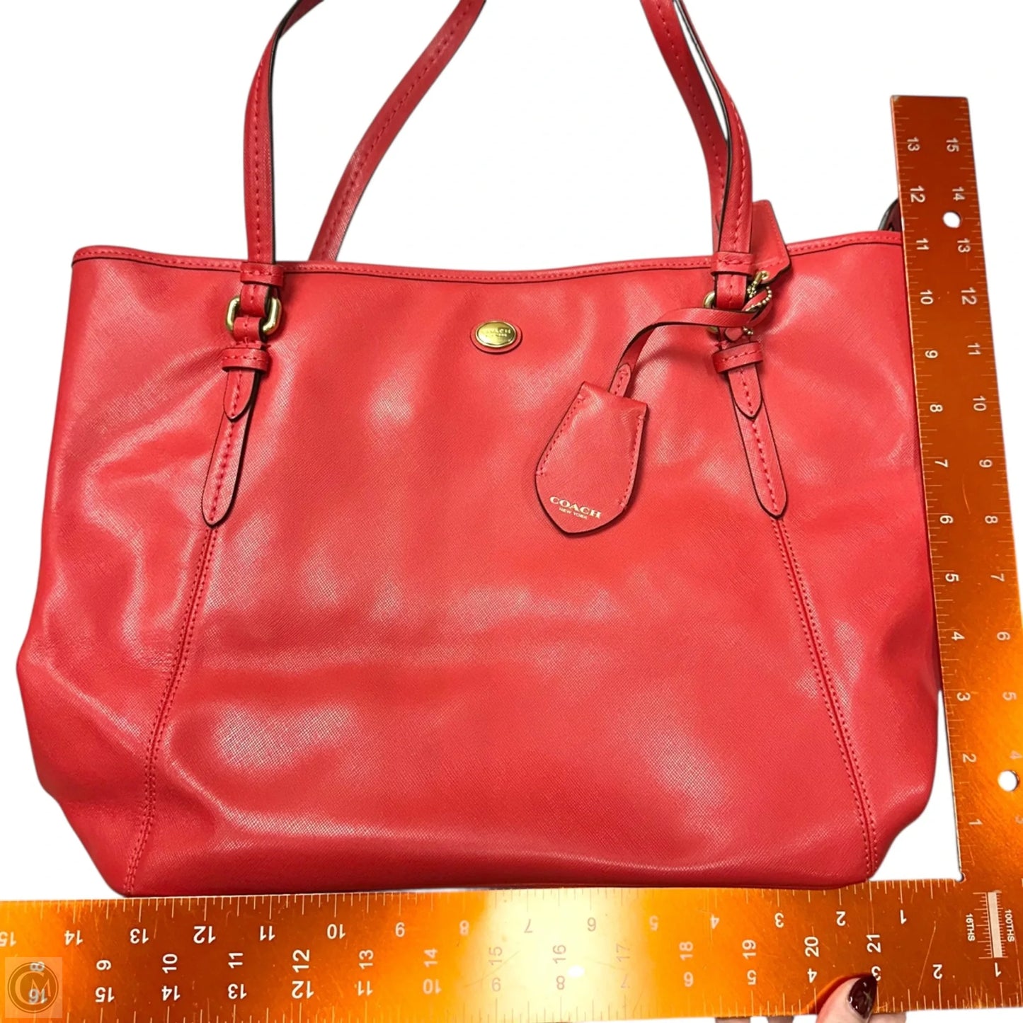 Tote Designer By Coach, Size: Large
