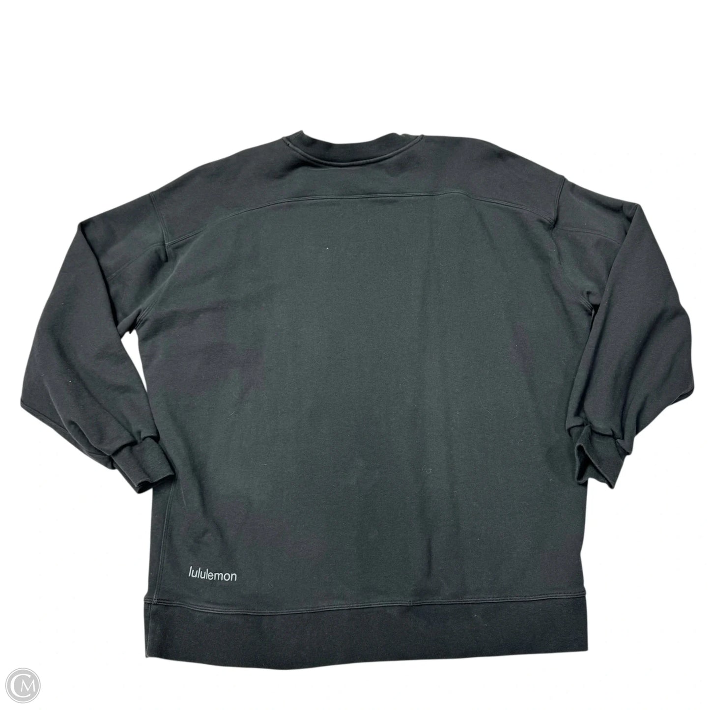 Athletic Sweatshirt Crewneck By Lululemon In Black, Size: M